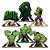 6 Enfeite Display Decoração De Mesa Tema Festa Hulk - Imagem 1