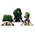 6 Enfeite Display Decoração De Mesa Tema Festa Hulk - Imagem 3
