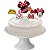 6 Topo Decoração de Bolo Tema Festa Minnie Mouse - Imagem 1