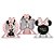 6 Enfeite Display Decoração De Mesa Festa Minnie Mouse Rosa - Imagem 3