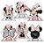 6 Enfeite Display Decoração De Mesa Festa Minnie Mouse Rosa - Imagem 1