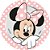 Vela Plana Mêsversário Festa Minnie Mouse Rosa - Imagem 2