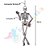 Enfeite Decoração Pendurar Esqueleto Articulado Festa Halloween - Imagem 4