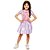 Fantasia Vestido Rapunzel Curto Infantil - Imagem 1