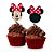 8 Picks Topo Decoração Doces Festa Minnie Mouse - Imagem 1