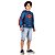 Fantasia Super Homem Infantil Camiseta Com Musculatura Super Man - Imagem 1