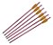 Kit 6 Setas Flechas De Alumínio 16p 40,6 CM Red - Man Kung - Imagem 2