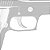 Pistola Airsoft Spring Sig Sauer P226 Silver HS-226S 6mm - QGK - Imagem 3