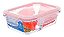 POTE DE VIDRO TAMPA HERMETICA 640 ml COM DIVISORIA - Imagem 1
