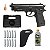 Kit Pistola Airgun Co2 Pt92 Nbb 4,5mm + 4100 Esferas + Maleta + 10 Cilindros + Oleo Silicone + Coldre - Imagem 1