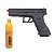 Pistola Airsoft R18 BK Slide Metal Full Auto GBB Blowback + Green Gas - Imagem 1