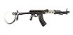 Chaveiro Em Metal Rifle Ak47 Akms S Skladnoy - Mega Metal - Imagem 2