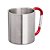 Caneca Adventure Aço Inox Com Mosquetão 220ml - Guepardo - Imagem 1