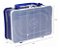 Estojo HI Duplo 12 Repartições 13x20x7,5cm Azul ED-12-A - Imagem 4
