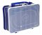 Estojo HI Duplo 12 Repartições 13x20x7,5cm Azul ED-12-A - Imagem 1