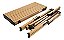 Mesa Dobrável Frade 120cm Com Sacola Portátil Camping - Ntk - Imagem 3