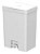 Lixeira Pedal Duplo Compartimento 30l Fechada Trium Cor Branco - Imagem 4