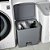 Lixeira Pedal Duplo Compartimento 30l Fechada Trium Cor Branco - Imagem 6