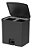 LIXEIRA DE PEDAL TRIUM 30L DUPLA PRETO FECHADO Gtin: 7908466044725 - Imagem 1