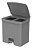 Lixeira Dupla Pedal 20l Banheiro Cozinha Reciclagem Chumbo - Imagem 1