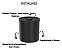 Lixeira Preta Bold 6lt Com Tampa Banheiro Cozinha Fosca Ou - Imagem 4