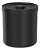 Lixeira Preta Bold 6lt Com Tampa Banheiro Cozinha Fosca Ou - Imagem 1