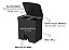 Lixeira de Pedal Trium 20L Dupla Preto - OU - Imagem 8