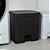 Lixeira de Pedal Trium 20L Dupla Preto - OU - Imagem 9