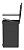 Lixeira de Pedal Trium 20L Dupla Preto - OU - Imagem 2