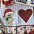 NATAL - KIT 2 PANOS DE PRATO BORDADO, URSO CORAÇÃO 65X44CM - Imagem 3
