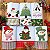 NATAL - KIT 6 PANO DE PRATO BORDADOS 01, 65cm x 44cm. - Imagem 1