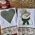 NATAL - KIT 2 PANOS DE PRATO BORDADOS VERDE, 65CM X 44CM. - Imagem 5