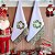 NATAL KIT 2 PANOS DE PRATO – GUIRLANDA VERDE, 65CM X 44CM. - Imagem 2