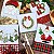 NATAL - KIT 5 PANOS DE PRATO BORDADOS, GUIRLANDA 65CM X 44CM - Imagem 4