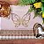 TOALHA DE LAVABO - BORBOLETA MARROM - Imagem 1