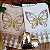 KIT 2 TOALHAS DE LAVABO BORDADAS - BORBOLETA MARROM - Imagem 5
