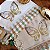 KIT 2 TOALHAS DE LAVABO BORDADAS - BORBOLETA MARROM - Imagem 1