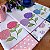 KIT 3 PANOS DE PRATO - HORTENSIAS COLORIDAS, 65cm x 44cm. - Imagem 3