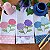 KIT 3 PANOS DE PRATO - HORTENSIAS COLORIDAS, 65cm x 44cm. - Imagem 1