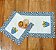 Caminho de Mesa Especial – TULIPA AZUL, 1.10 X 40CM. - Imagem 2