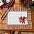 AMERICANO TOALHINHA NATAL - LAÇO, 42cm x 30cm. - Imagem 1