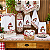 JOGO BATE MÃO E PANO DE PRATO NATAL - PINGUIM. - Imagem 2