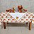 Toalha de Mesa Para 4 cadeiras – Regador, 1,40m x 1,40cm. - Imagem 1