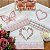KIT 3 TOALHAS DE LAVABO BORDADO - ROSA - Imagem 1