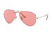 Óculos de Sol Ray-Ban RB3025 Aviador prata/rosa - Imagem 2