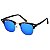 Óculos de Sol Ray-Ban RB3016 Clubmaster tartaruga / azul espelhado - Imagem 2