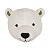 CABEÇA DE URSO POLA BRANCO DE TECIDO HONG DECOR - Imagem 4
