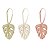 Set de 3 enfeites – Monstera 11 x 42 cm - Imagem 1