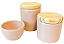 KIT HIGIENE 3 PCS ROSA LISO COM TAMPA MADEIRA CRUA -EN - Imagem 1