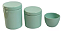 KIT HIGIENE AZUL COM TAMPA DE CERAMICA-EN - Imagem 1